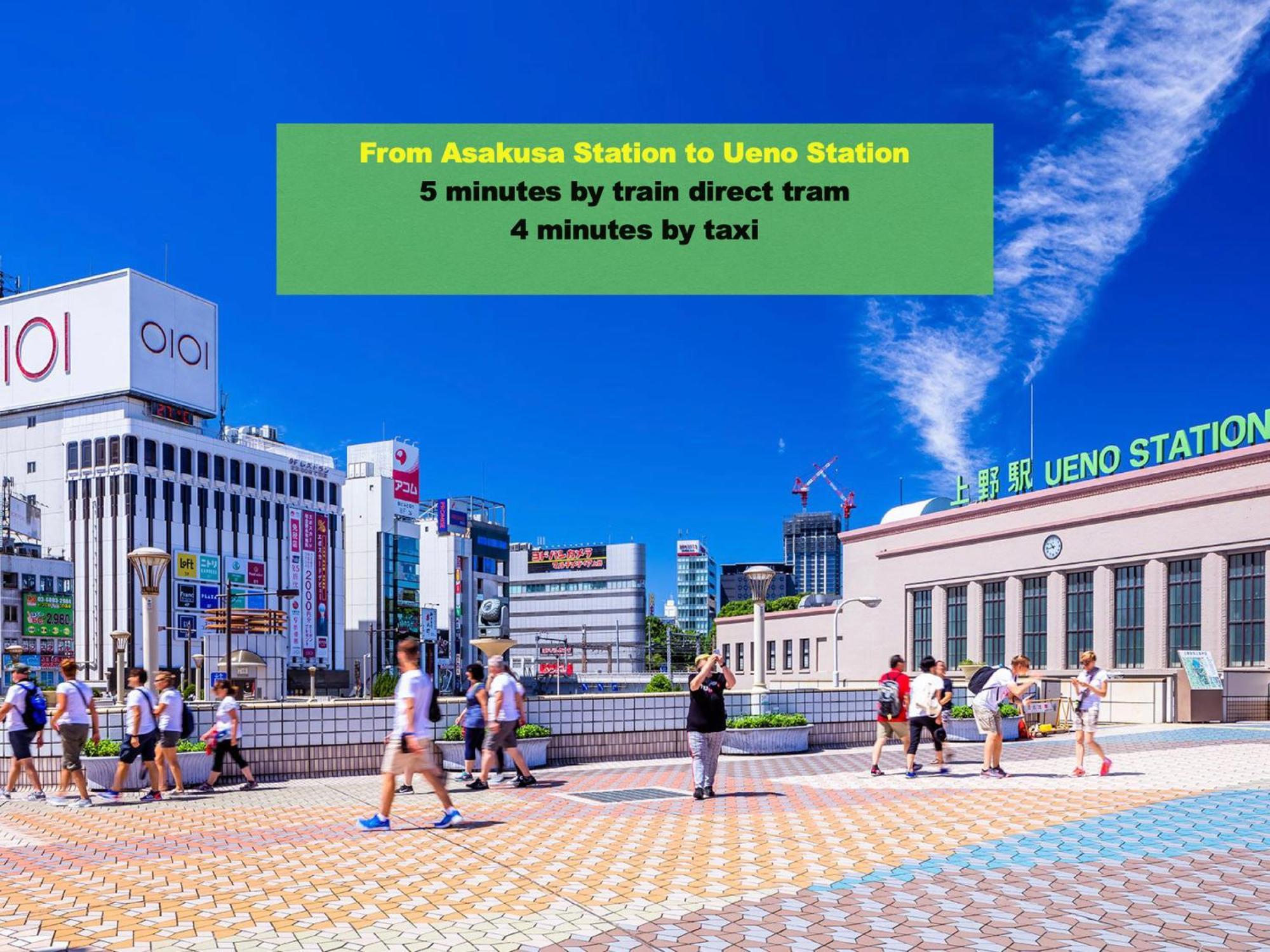 浅草寺3分 浅草駅6分 寝室+リビング2-4人 スカイツリービュー 駅近 成田空港&羽田空港直通 Apartman Tokió Kültér fotó